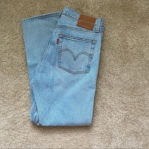 Levi’s Wedgie Straight High Rise Light Wash Jeans
